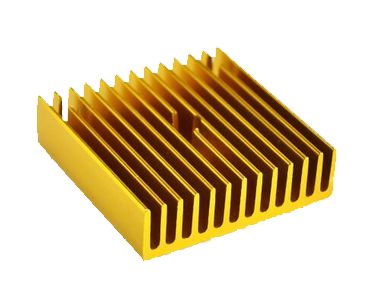 Other Electronic Components & Equipment - HEATSINK 40x40x11 GOLD COLOUR ...